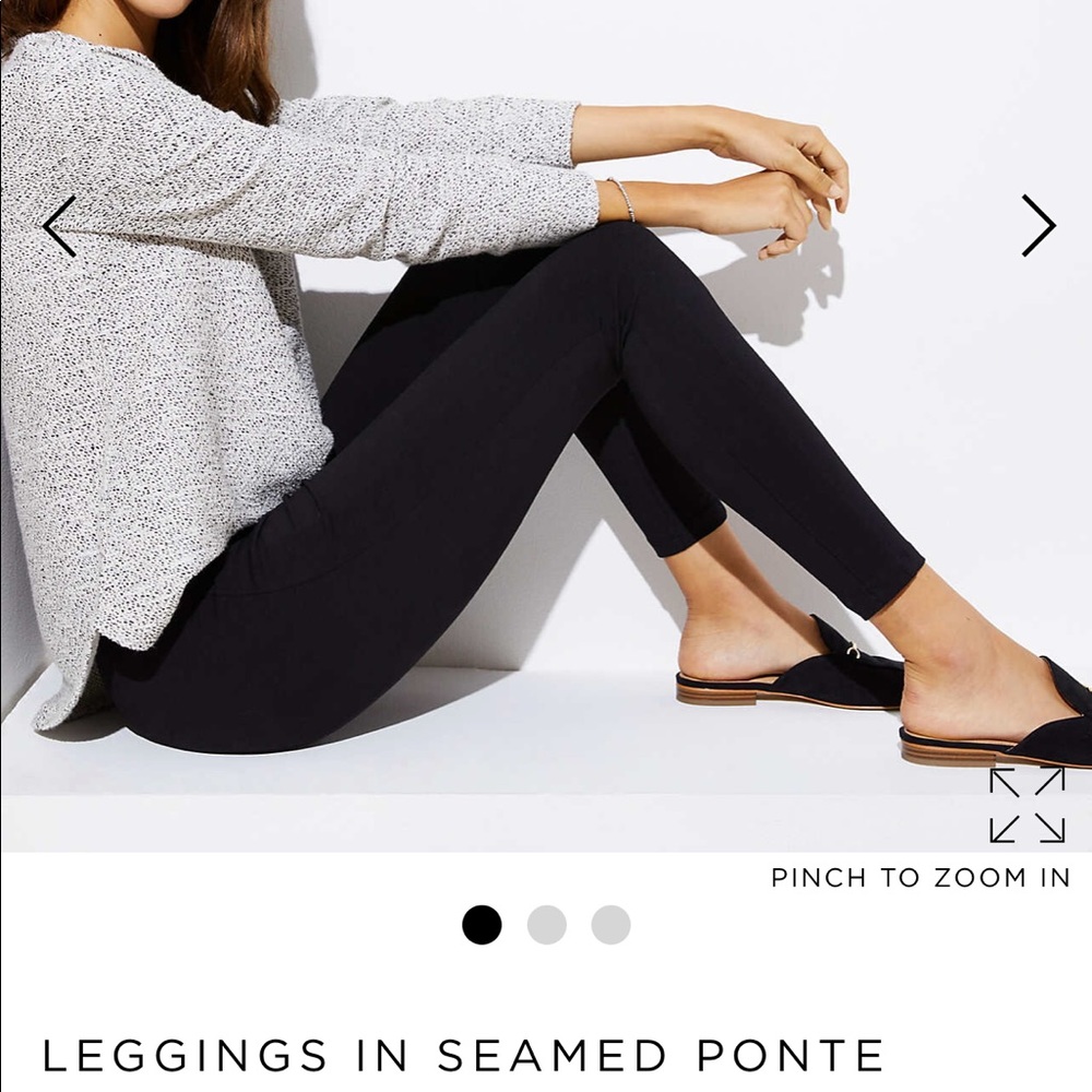 Black Ponte leggings